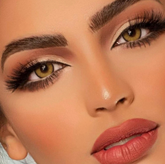 Lentes de contacto de color marrón caramelo de primera calidad con prescripción médica